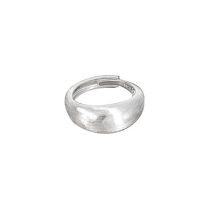 Frosted Brushed Wide Surface Simple Bracelet Ring Ins Cold Style