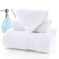 Long-staple Cotton Three-piece Set Towels Square Scarf