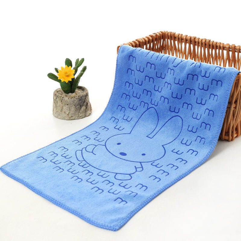Microfiber Printed Cartoon Towel Absorbent Kindergarten Towel