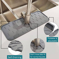 Kitchen Silicone  Faucet Absorbent Sink Mat