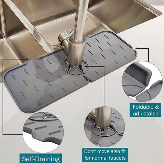Kitchen Silicone  Faucet Absorbent Sink Mat