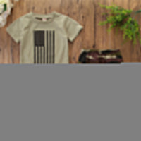 Kids' Suit Summer Men's Clothing Independence Day Flag Camouflage Suit