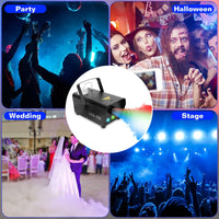 1Pc 400W Fog Machine RGB LED Party Club DJ Fogger Rapid Heating Remote Control Wedding Stage Smoke Machine