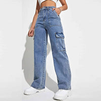 Women Autumn And Winter New Hot Selling Multi-pocket Denim