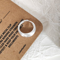 Frosted Brushed Wide Surface Simple Bracelet Ring Ins Cold Style