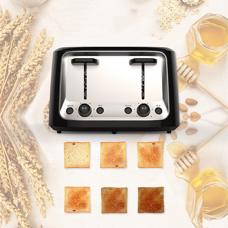 Home Automatic Multifunctional Toaster Four Slot