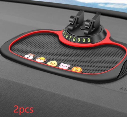 Non-Slip Car Phone Pad For 4-in-1 Car Parking Number