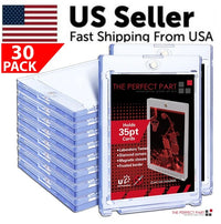 30 Pack Magnetic Trading Sports Card Holders 35pt One