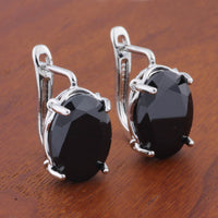Romantic Retro 1014 Oval European And American Ear Clip