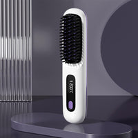 S7 Portable Cordless Hair Straightening Brush With LED Display