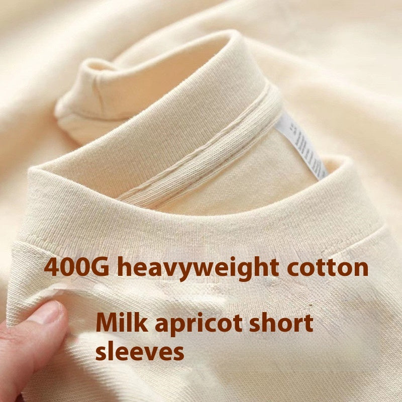 Plus Size Cotton Men's Blank T-Shirt White Oversized