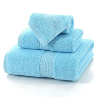 Long-staple Cotton Three-piece Set Towels Square Scarf