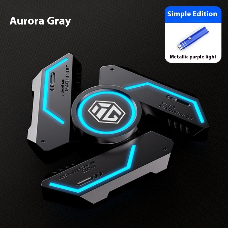 Glowing Fingertip Spinning Top Luminous Finger Decompression