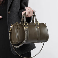 Retro Portable Cowhide Crossbody Bag