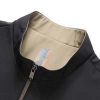 Leisure Business Spring And Autumn Men Stand-up Collar Jacket
