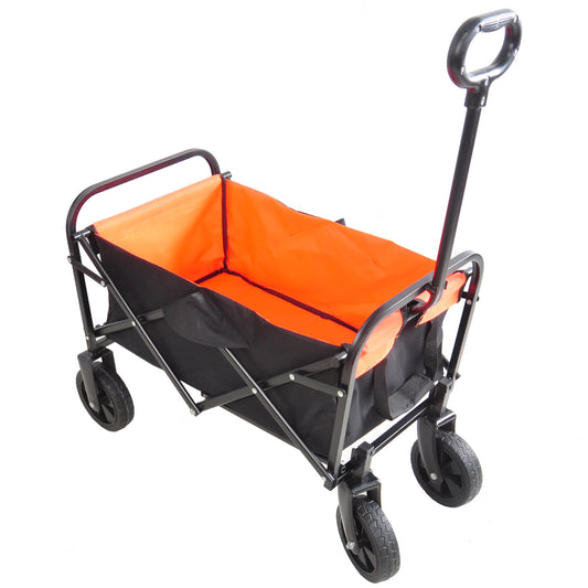 Folding Wagon Garden Cart Shopping Wagon Tools Cart