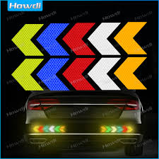 Colorful Reflective Car Sticker - 10 Pack