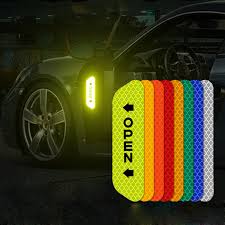 Colorful Reflective Car Sticker - 10 Pack