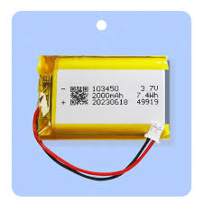 2000mAh Rechargeable Lithium Polymer Battery 3.7V