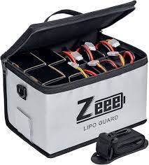 Zeee Lipo 安全袋 电动自行车电池防火袋 大容量用于储存充电电池防爆安全防护袋 RC 部件
