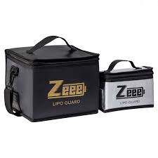 Zeee Lipo 安全袋 电动自行车电池防火袋 大容量用于储存充电电池防爆安全防护袋 RC 部件