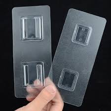 Strong Adhesive Double-Sided Wall Hooks - 2pcs