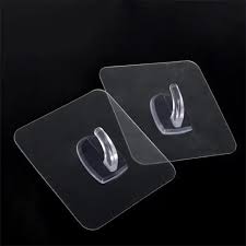 Strong Adhesive Double-Sided Wall Hooks - 2pcs