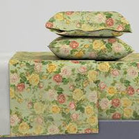 Cotton & Linen Printed Bedding Pillow Apron Fabric