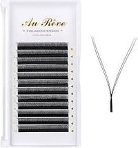 High-Quality YY Shape Black Brown Lash Extensions