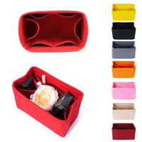 Felt Insert Bag Makeup Bag Interior Handbag Portable Storage Tote Bags Travel Cosmetic Organizer Pouch Bags for Women - Chic Cart