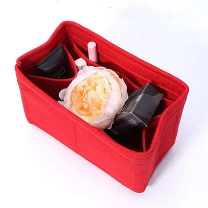 Felt Insert Bag Makeup Bag Interior Handbag Portable Storage Tote Bags Travel Cosmetic Organizer Pouch Bags for Women - Chic Cart