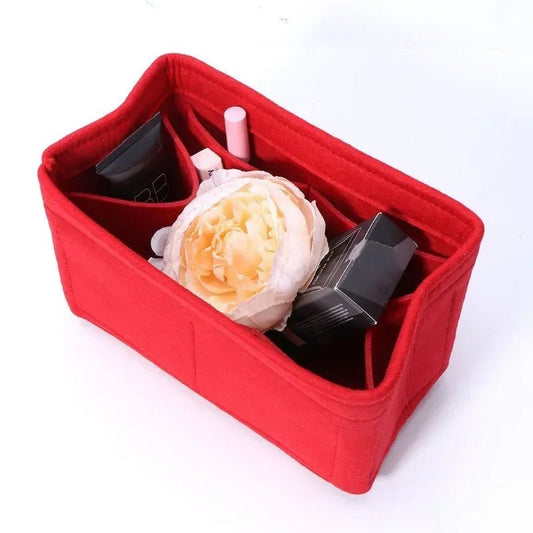 Felt Insert Bag Makeup Bag Interior Handbag Portable Storage Tote Bags Travel Cosmetic Organizer Pouch Bags for Women - Chic Cart