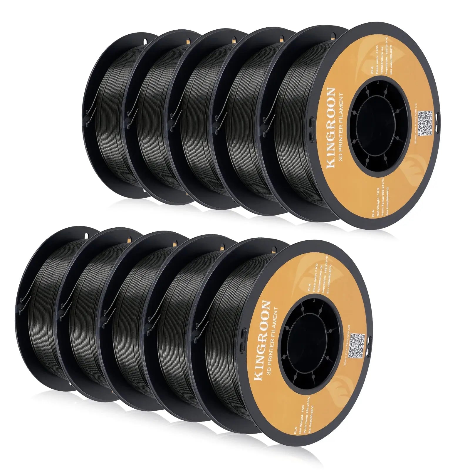 KINGROON PETG 3D Printer Filament 1.75mm 5KG 10KG Mix Color 3D Printing Material 1kg/roll petg Plastic For FDM 3dprinter - Chic Cart 