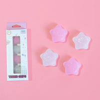 Stars Ghost Transparent Glitter Joystick Silicone Thumb Stick Grip Cap For Nintendo Switch Oled NS Lite Joy - con Bling Soft Cover - Chic Cart