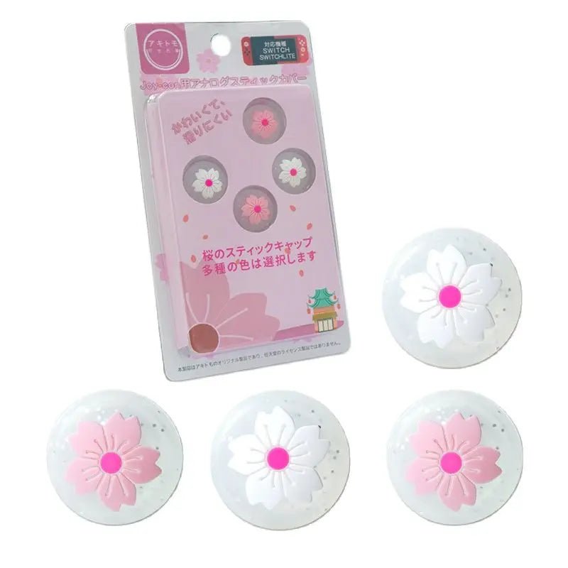 Stars Ghost Transparent Glitter Joystick Silicone Thumb Stick Grip Cap For Nintendo Switch Oled NS Lite Joy - con Bling Soft Cover - Chic Cart