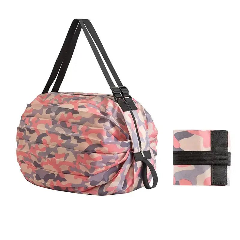 Large Capacity Foldable Shopping Bag Eco - friendly Waterproof Storage Bag Portable Handbag Reusable Travel Bags Eco - Friendly Bags - Chic Cart
