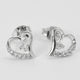 Huitan Fashion Versatile Dazzling Circle Stud Earrings with Crystal Cubic Zirconia Minimalist Earrings for Teens Women's Jewelry - Chic Cart