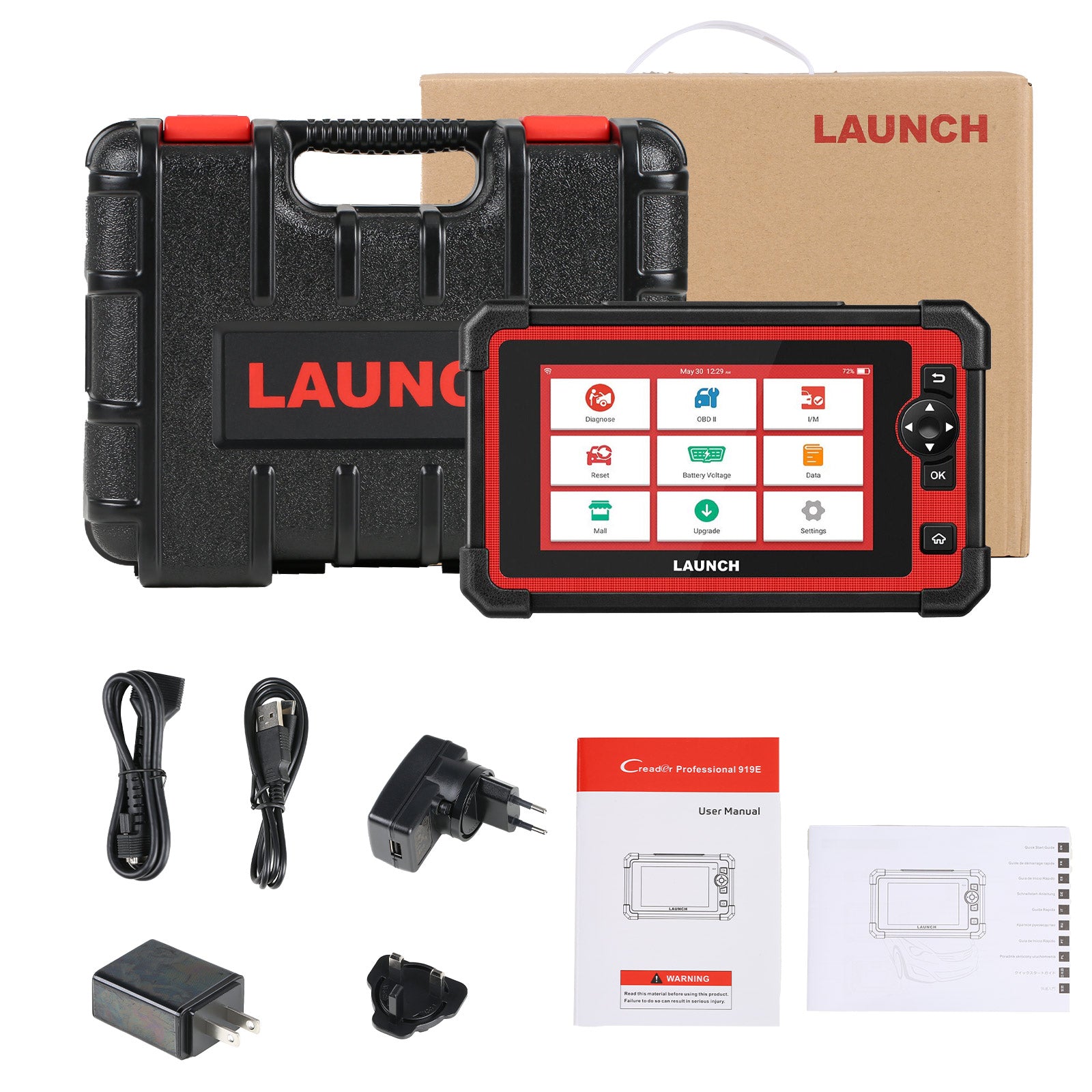 LAUNCH X431 CRP919E Elite OBD2 Scanner Bidirectional Tool,CANFD DOIP, Active Test, 35+ Service, ECU Coding, All System Diagnosis - Chic Cart 