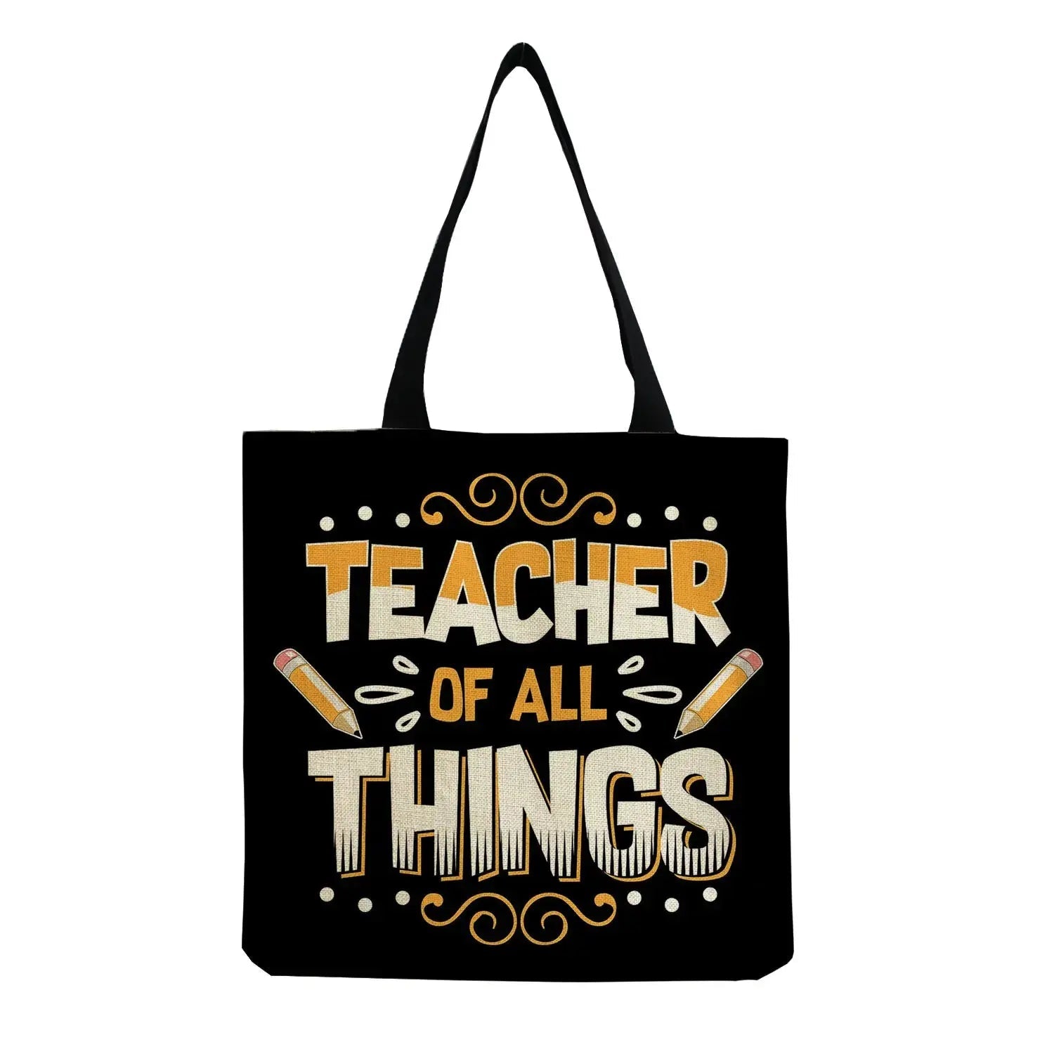 Shopper Bags Outdoor High Capacity Foldable Customizable Bag Eco Friendly Shoulder Bag Portable School Teacher Gift - Chic Cart