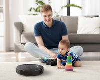 Geek Smart Robot Vacuum Cleaner G6 Plus, Ultra - Thin, 1800Pa Strong Suction, Automatic Self - Charging, Wi - Fi Connectivity, App Control, Custom Cleaning, Great For Hard Floors To Carpets.Ban On Amazon - Chic Cart