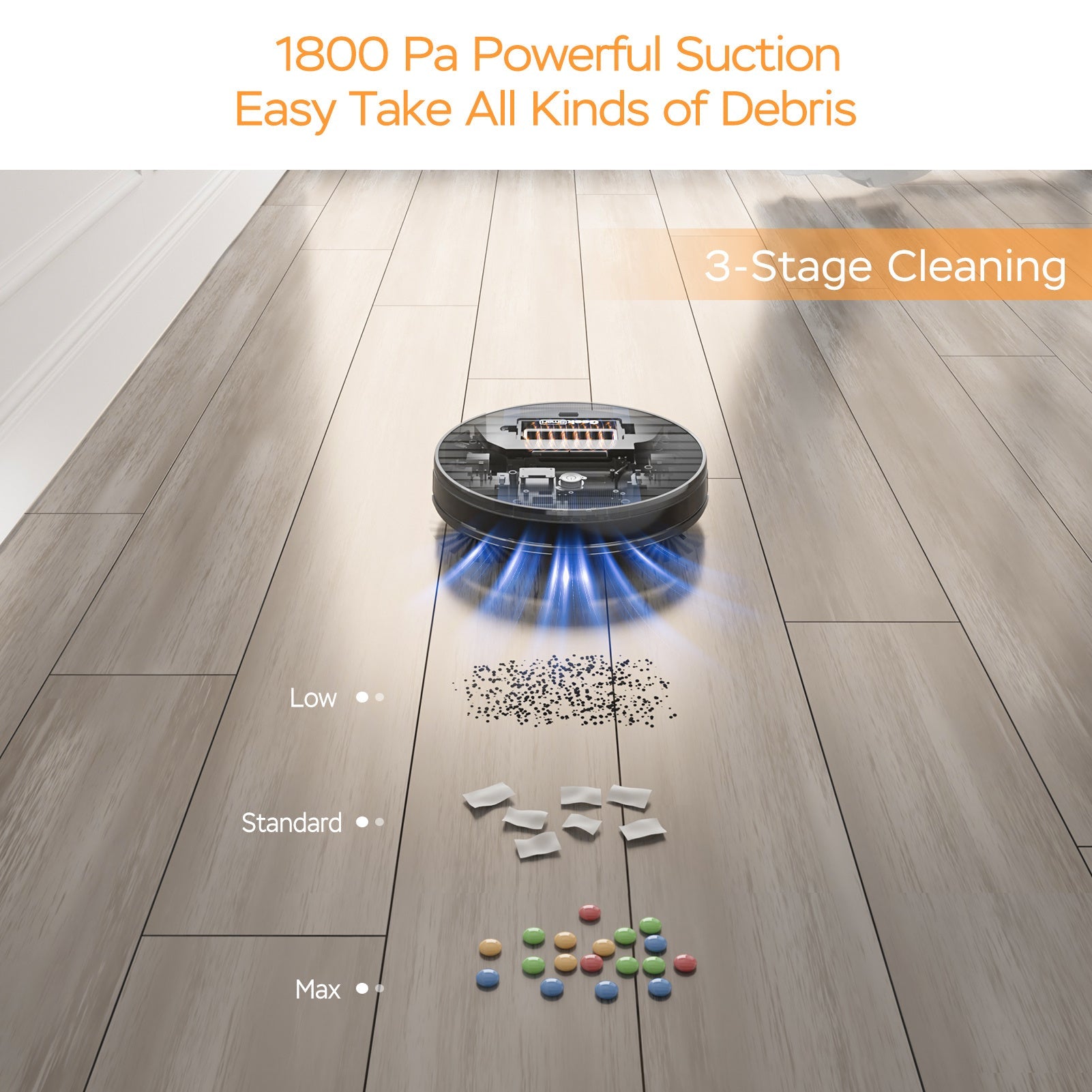 Geek Smart Robot Vacuum Cleaner G6 Plus, Ultra - Thin, 1800Pa Strong Suction, Automatic Self - Charging, Wi - Fi Connectivity, App Control, Custom Cleaning, Great For Hard Floors To Carpets.Ban On Amazon - Chic Cart