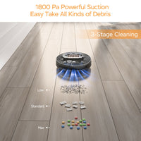 Geek Smart Robot Vacuum Cleaner G6 Plus, Ultra - Thin, 1800Pa Strong Suction, Automatic Self - Charging, Wi - Fi Connectivity, App Control, Custom Cleaning, Great For Hard Floors To Carpets.Ban On Amazon - Chic Cart