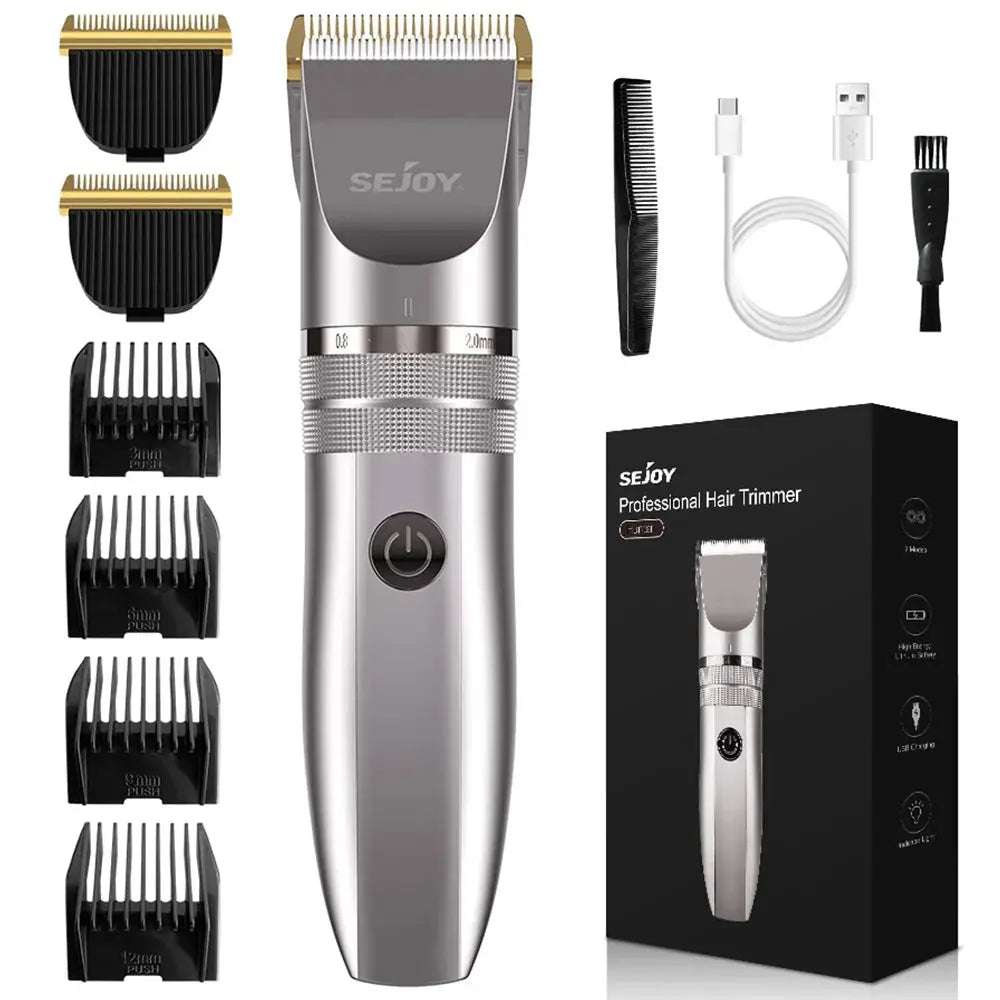 SEJOY Hair Trimmer for Men Hair Clippers for Barbers Electric Trimmer Rechargeable Cordless Shaver (OiI Not Included)） - Chic Cart 
