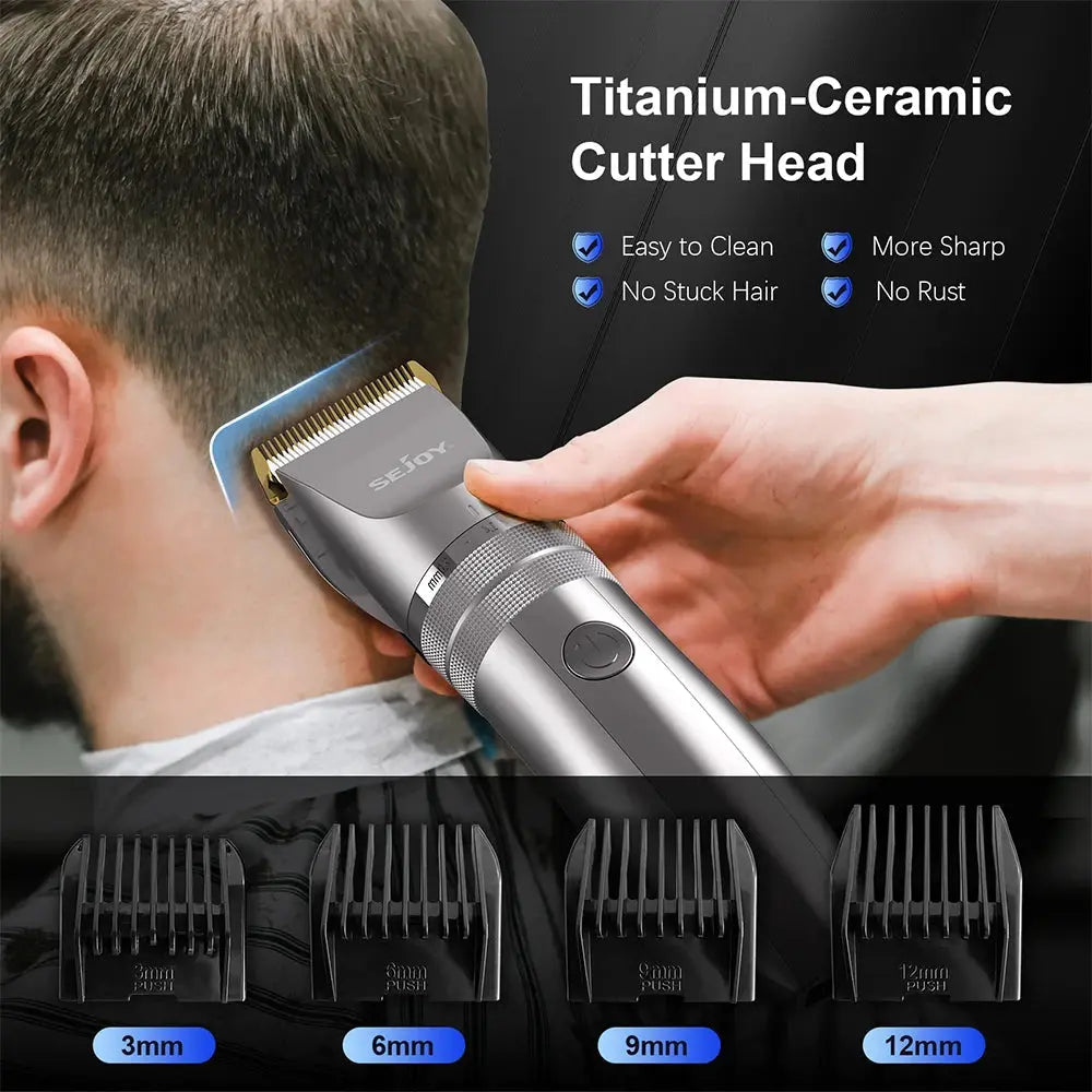 SEJOY Hair Trimmer for Men Hair Clippers for Barbers Electric Trimmer Rechargeable Cordless Shaver (OiI Not Included)） - Chic Cart 