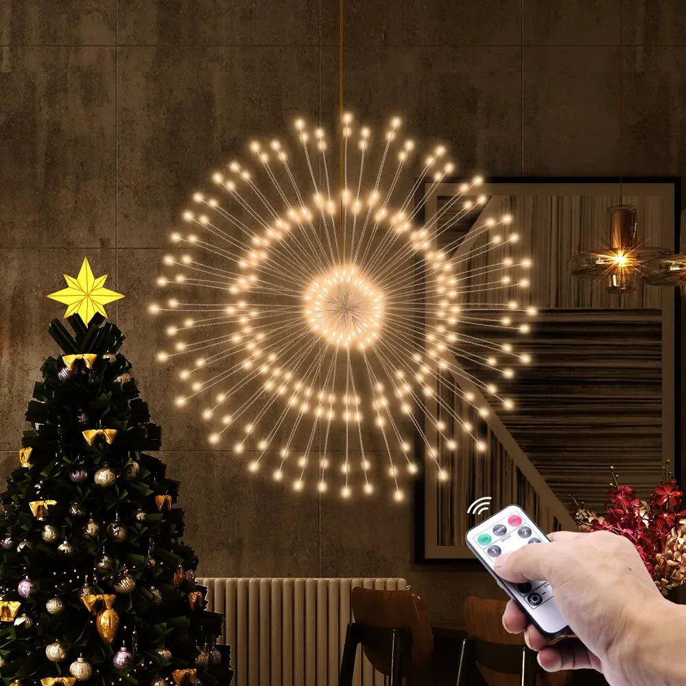LED Fireworks String Lights - Christmas Fairy Lights - Chic Cart