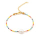 Go2BoHo Faux White Baroque Bracelet Color Contrast Miyuki Seed Beads Adjustable Simple Bracelets for Women Fashion Jewelry Gift - Chic Cart