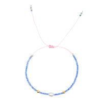 Go2BoHo Faux White Baroque Bracelet Color Contrast Miyuki Seed Beads Adjustable Simple Bracelets for Women Fashion Jewelry Gift - Chic Cart