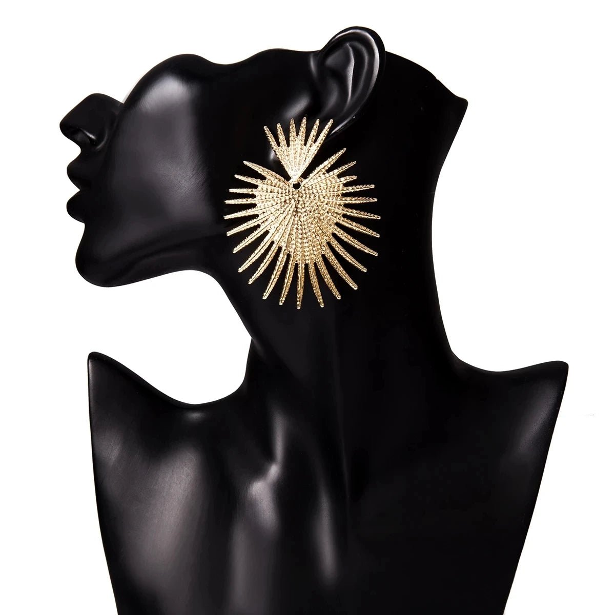 Punk Exaggeration Luxury Big Earrings for Women Vintage Unique Heart Designer Earrings 2023 Statement Drop Earrings Fashion Gift - Chic Cart