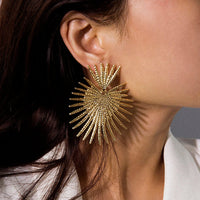 Punk Exaggeration Luxury Big Earrings for Women Vintage Unique Heart Designer Earrings 2023 Statement Drop Earrings Fashion Gift - Chic Cart