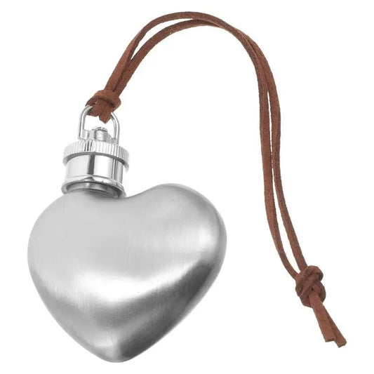 Outdoor Hip Flask Portable Wine Pot Small Hip Flask Heart Shaped Flask Stainless Steel Wine Flask Water Bottle - Chic Cart AMI Cart